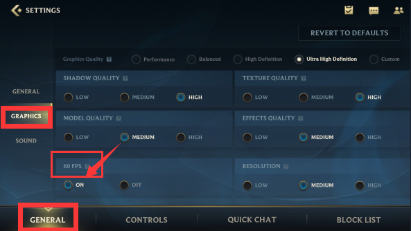 英雄联盟手游60帧怎么开