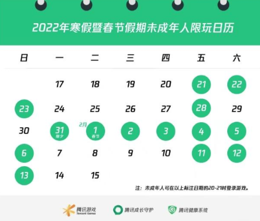 和平精英2022春节未成年防沉迷时间可以玩多久