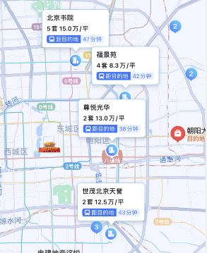 百度地图新房怎么查找