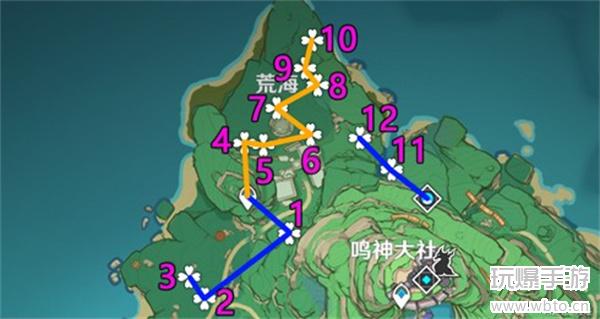 原神绯樱绣球最新采集路线