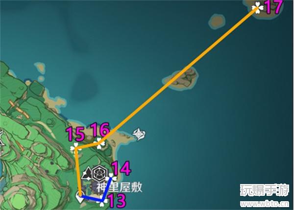 原神绯樱绣球最新采集路线