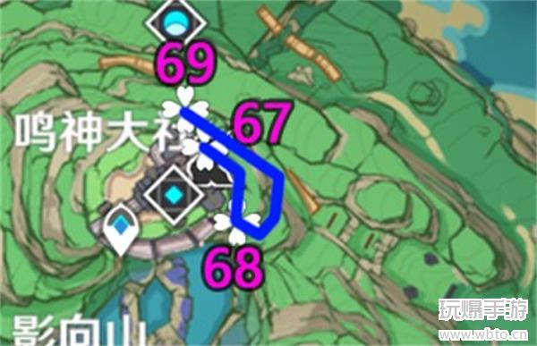 原神绯樱绣球最新采集路线