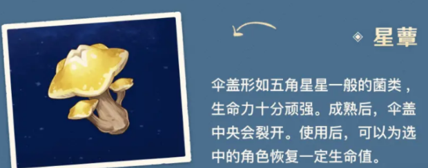 原神星蕈有什么用 星蕈采集分布图