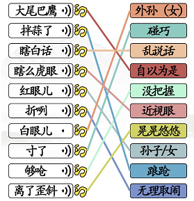 汉字找茬王连线天津话通关攻略