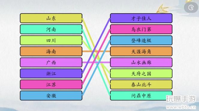 爆梗汉字对省份攻略