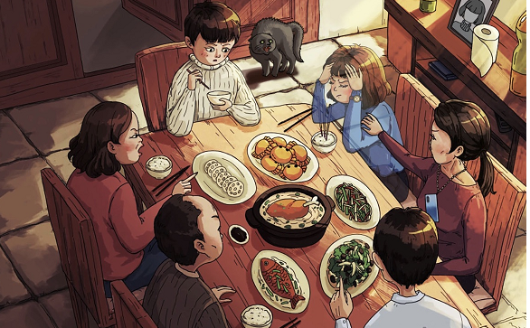 进击的汉字家庭聚餐通关攻略