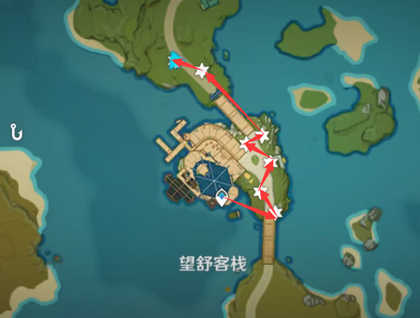 原神霓裳花采集路线