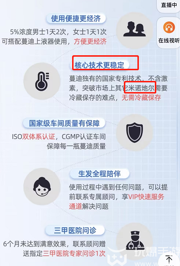 蔓迪的核心生发成分是什么答案