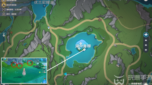 原神湖光铃兰采集路线