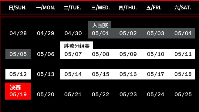 MSI入围赛赛程公布