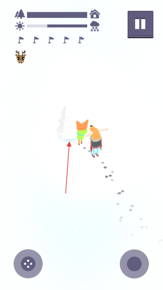 迷失在雪中