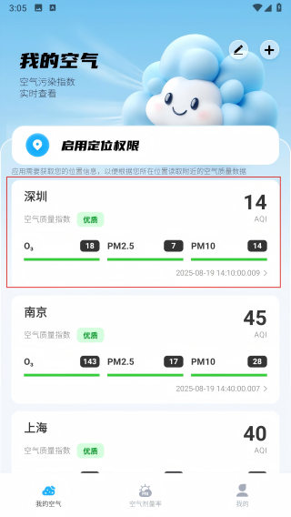 实时空气质量