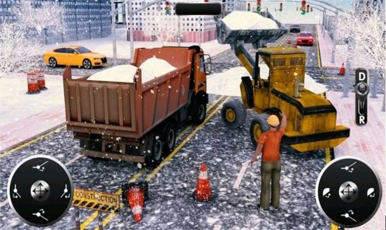 模拟铲雪车