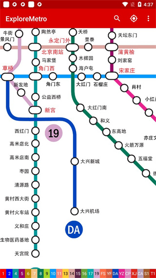 北京地铁线路图