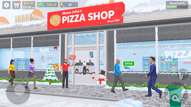 披萨店模拟3D