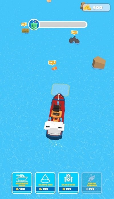 海上清洁船3d