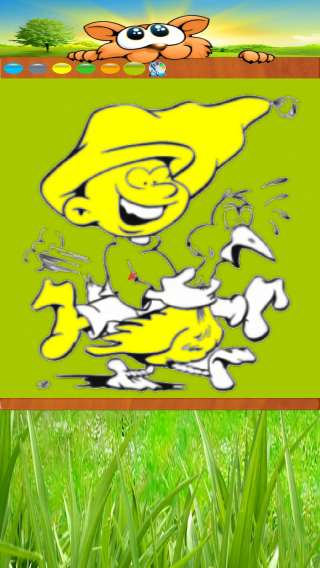 蓝精灵涂色