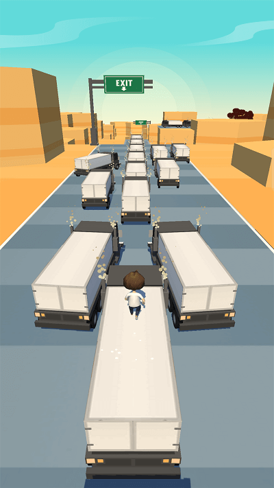 车顶赛跑3d